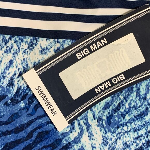 Brand New Roundtree & Yorke Men's Size 4XB Big Blue Orange Board Shorts Swimwear - Picture 5 of 9